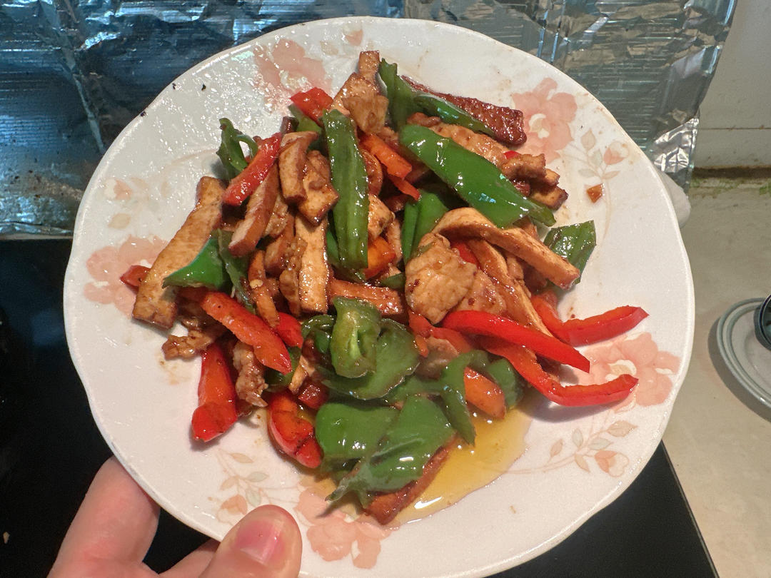 青椒肉丝炒香干