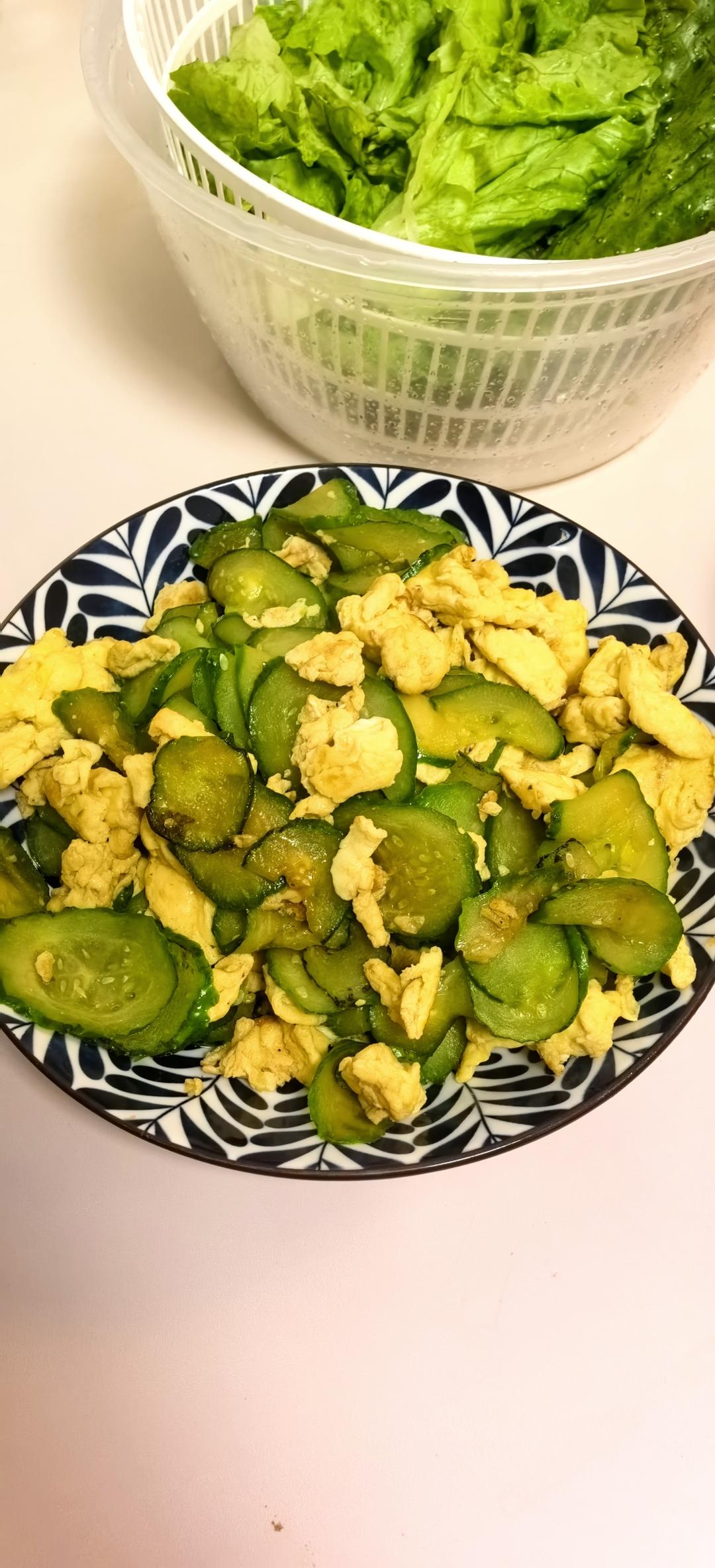 黄瓜炒鸡蛋 （青瓜炒鸡蛋）