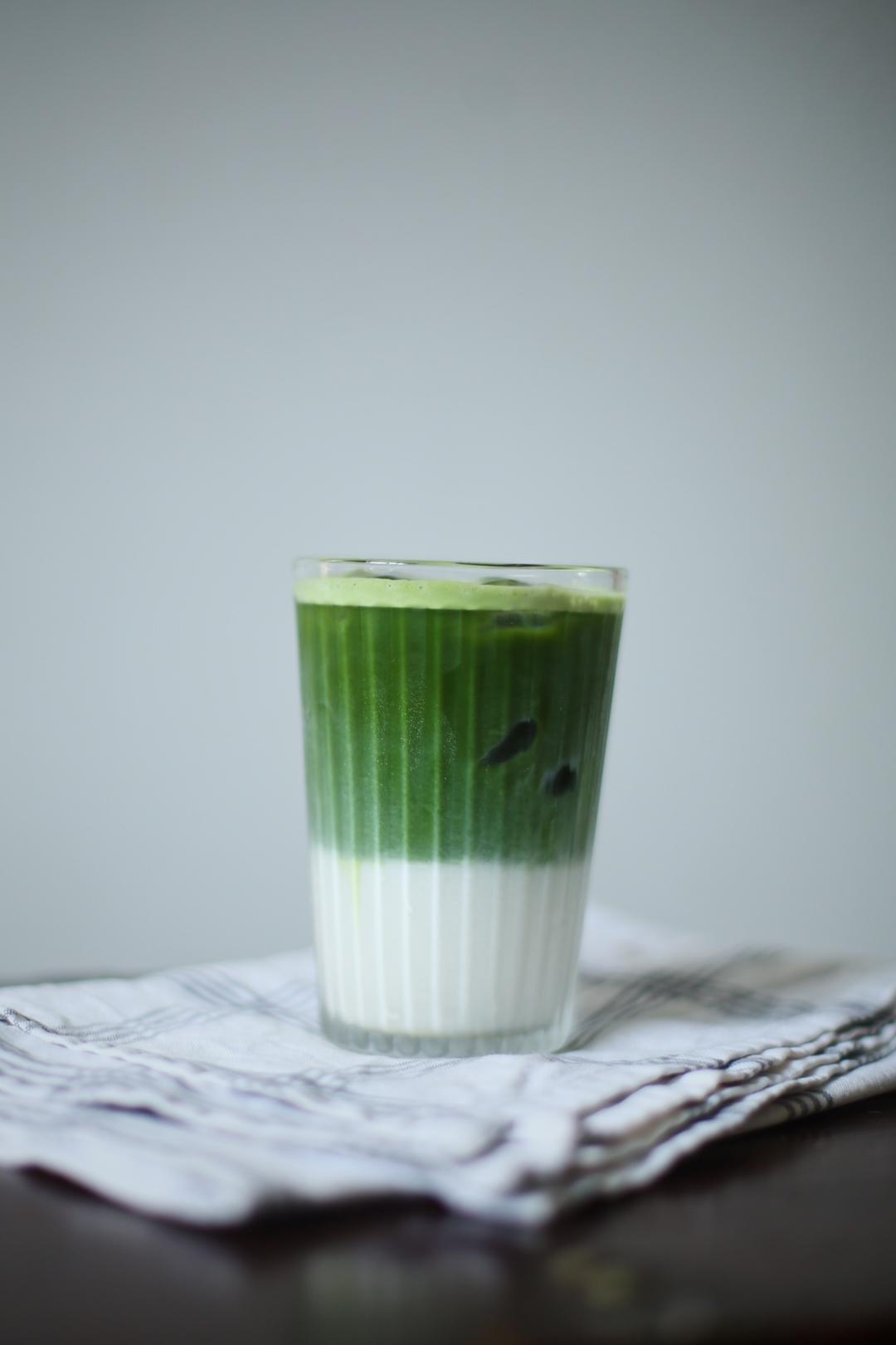 分层抹茶拿铁的做法