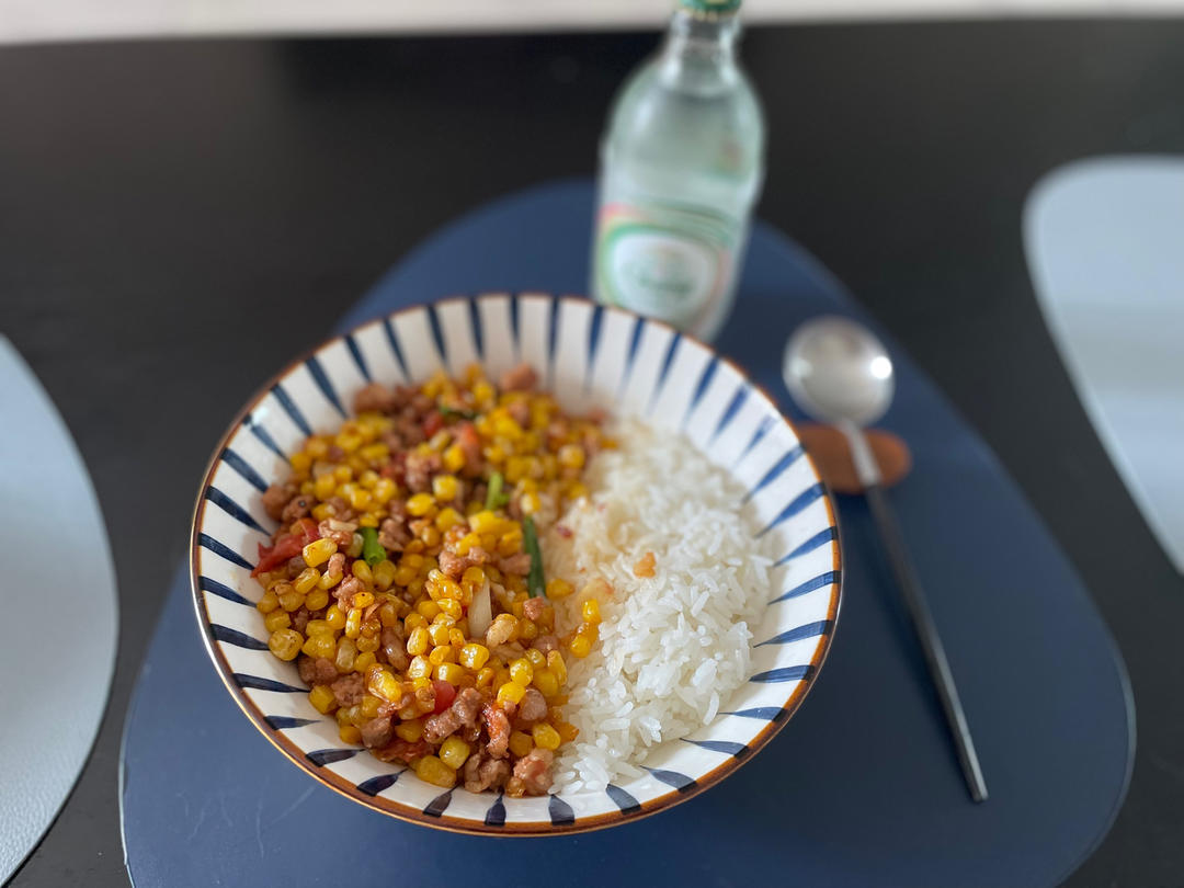 玉米炒肉末【超级下饭的快手家常菜】