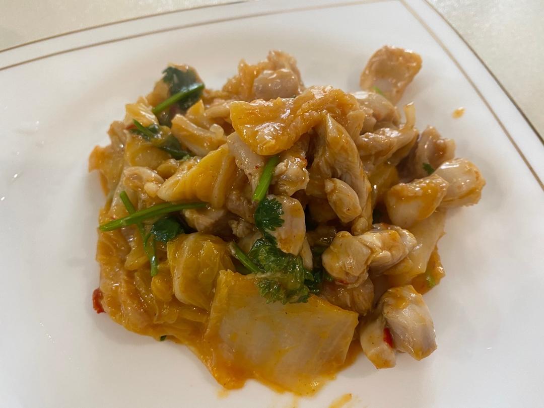 韩式辣白菜炖鸡肉块