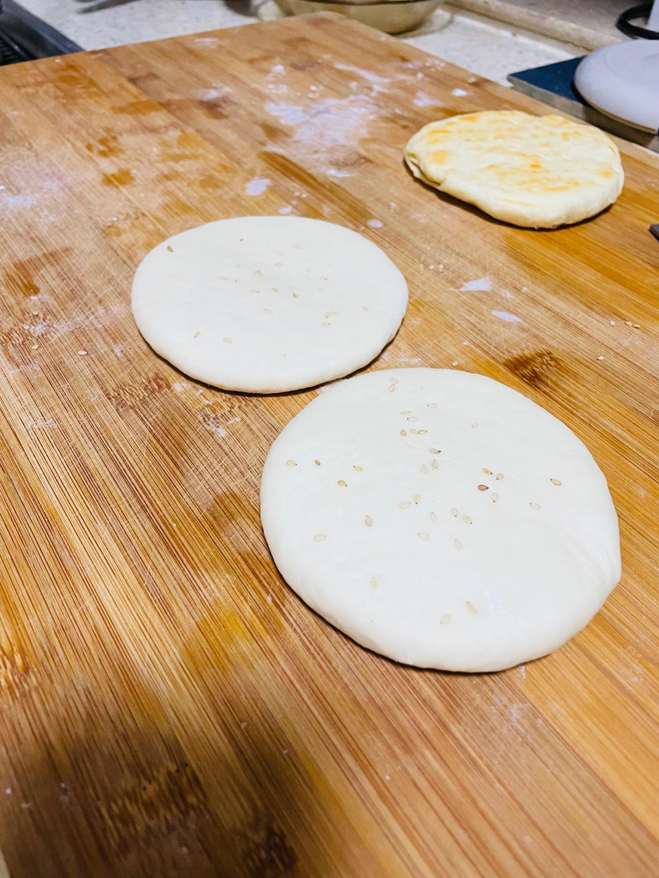 秒光黄金千层发面饼😋（烙•蒸）外脆内软！无需手揉！附两种整形手法视频细节图