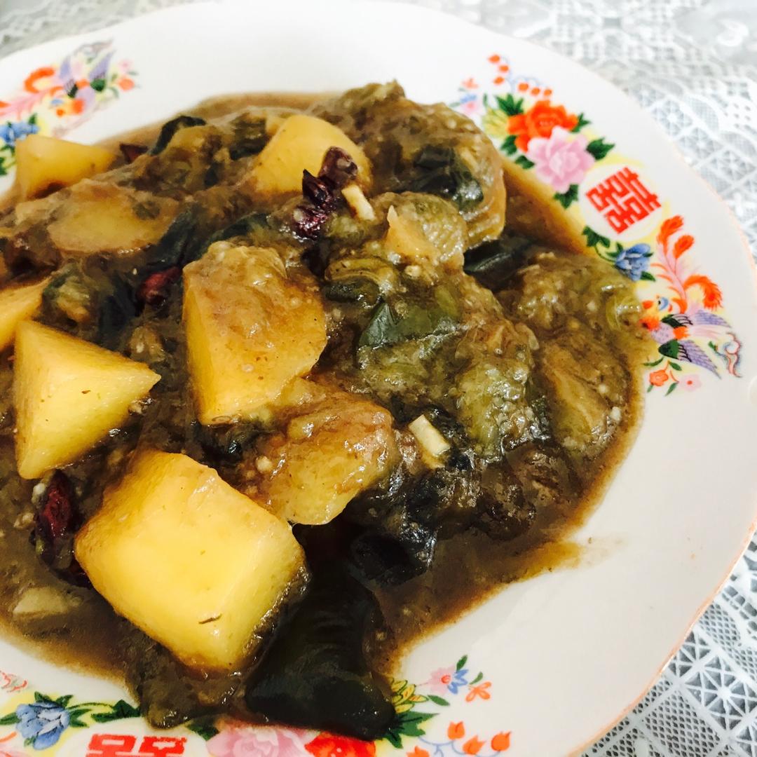土豆炖茄子