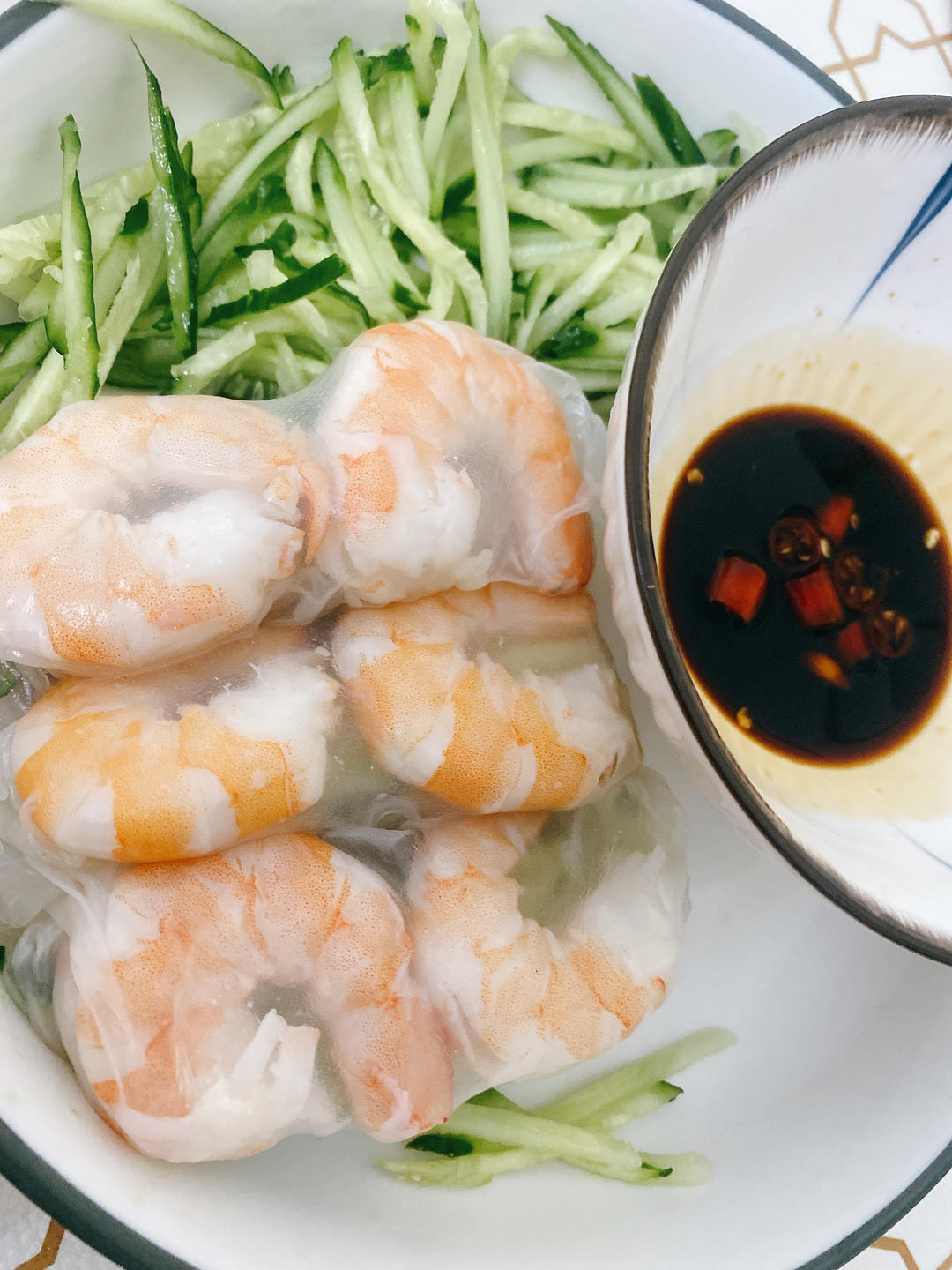 【外貌协会🌴】越南春卷（附蘸汁做法，超低热量！）