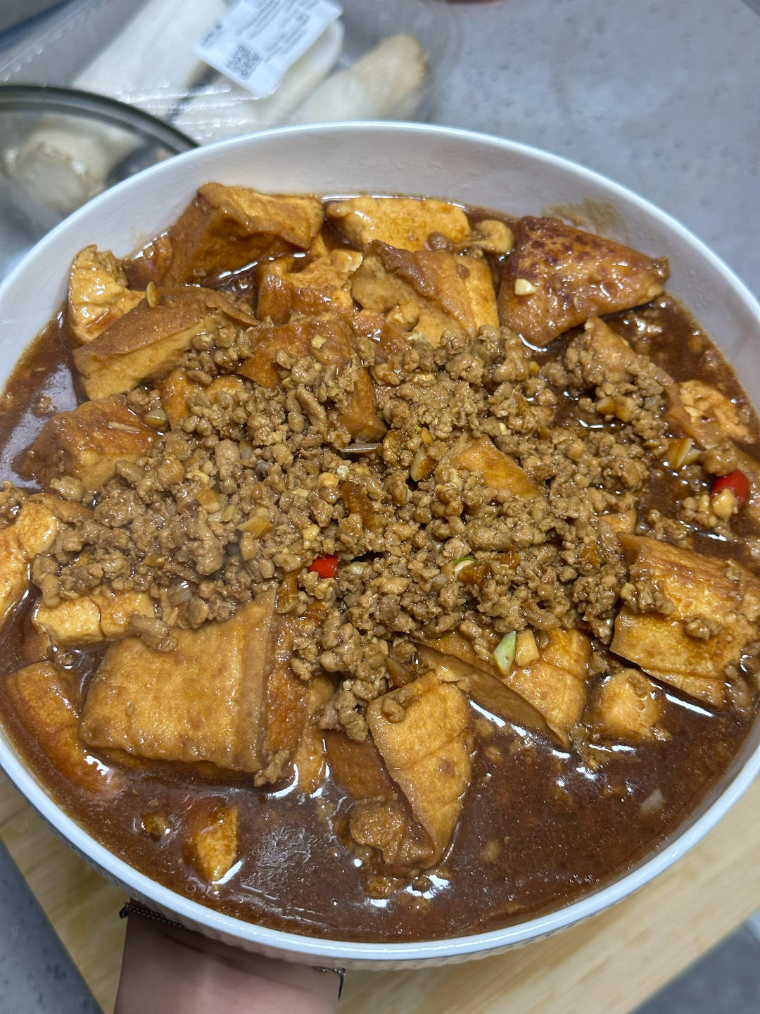 肉末油豆腐
