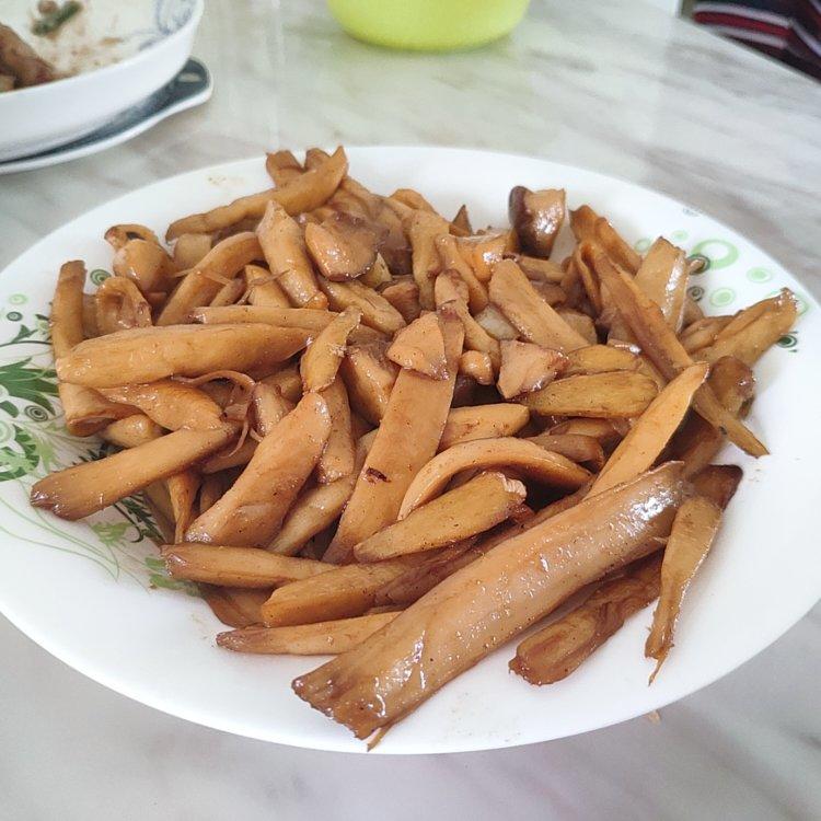 干煸手撕杏鲍菇
