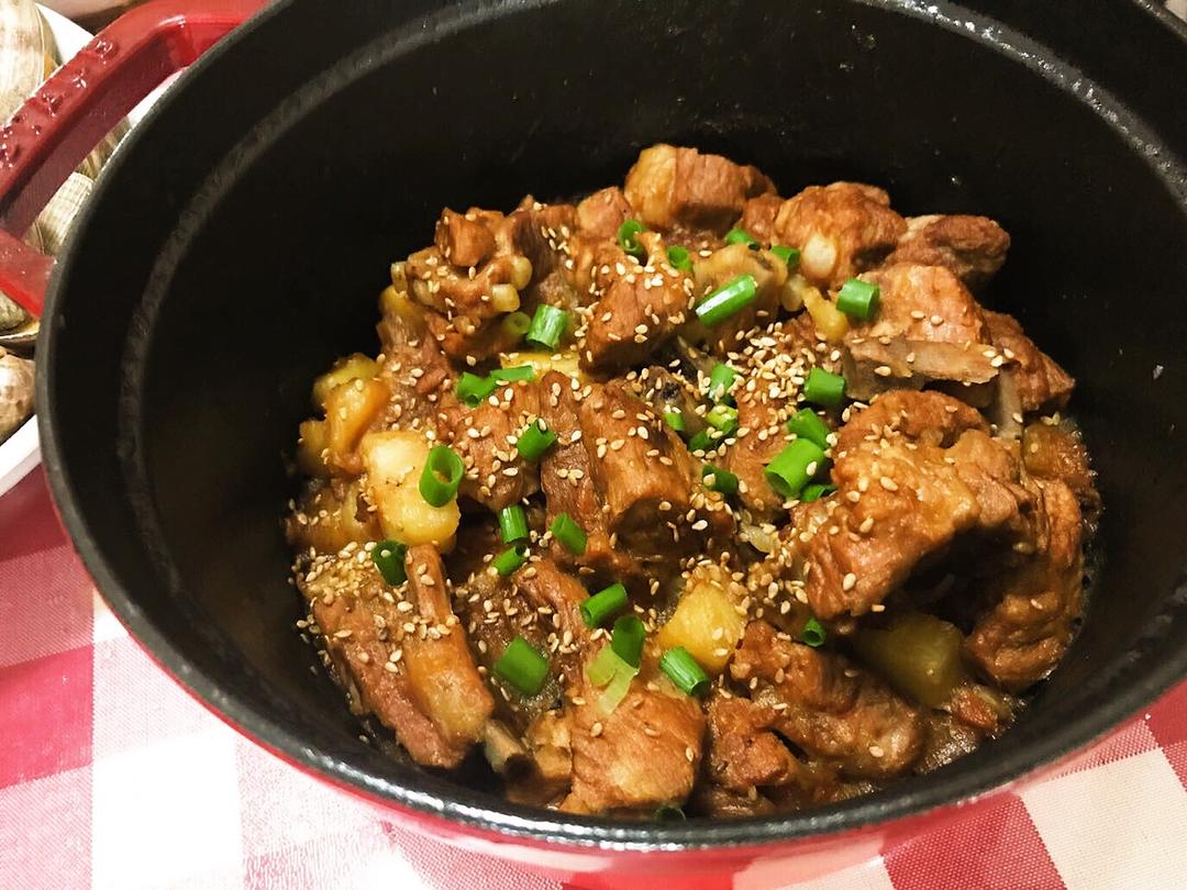 土豆炖肉--Staub珐琅铸铁锅