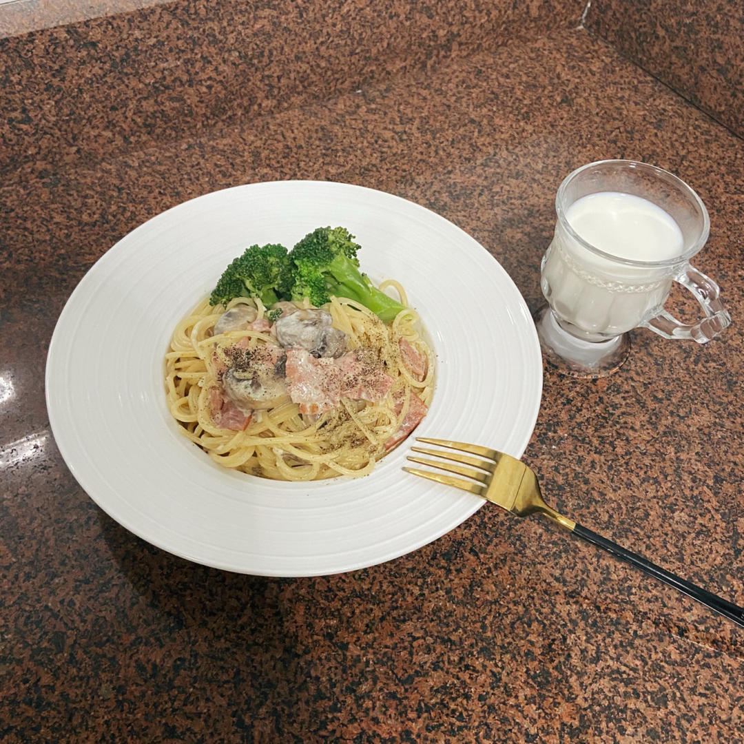 家庭版 | 零基础蘑菇奶油培根意面超详细做法
