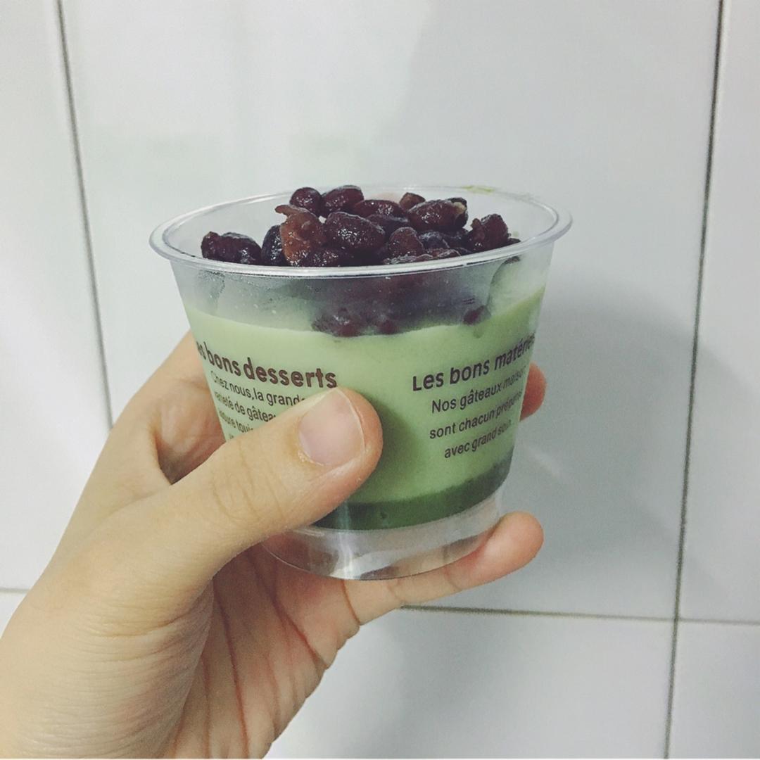 翡翠抹茶牛奶布丁