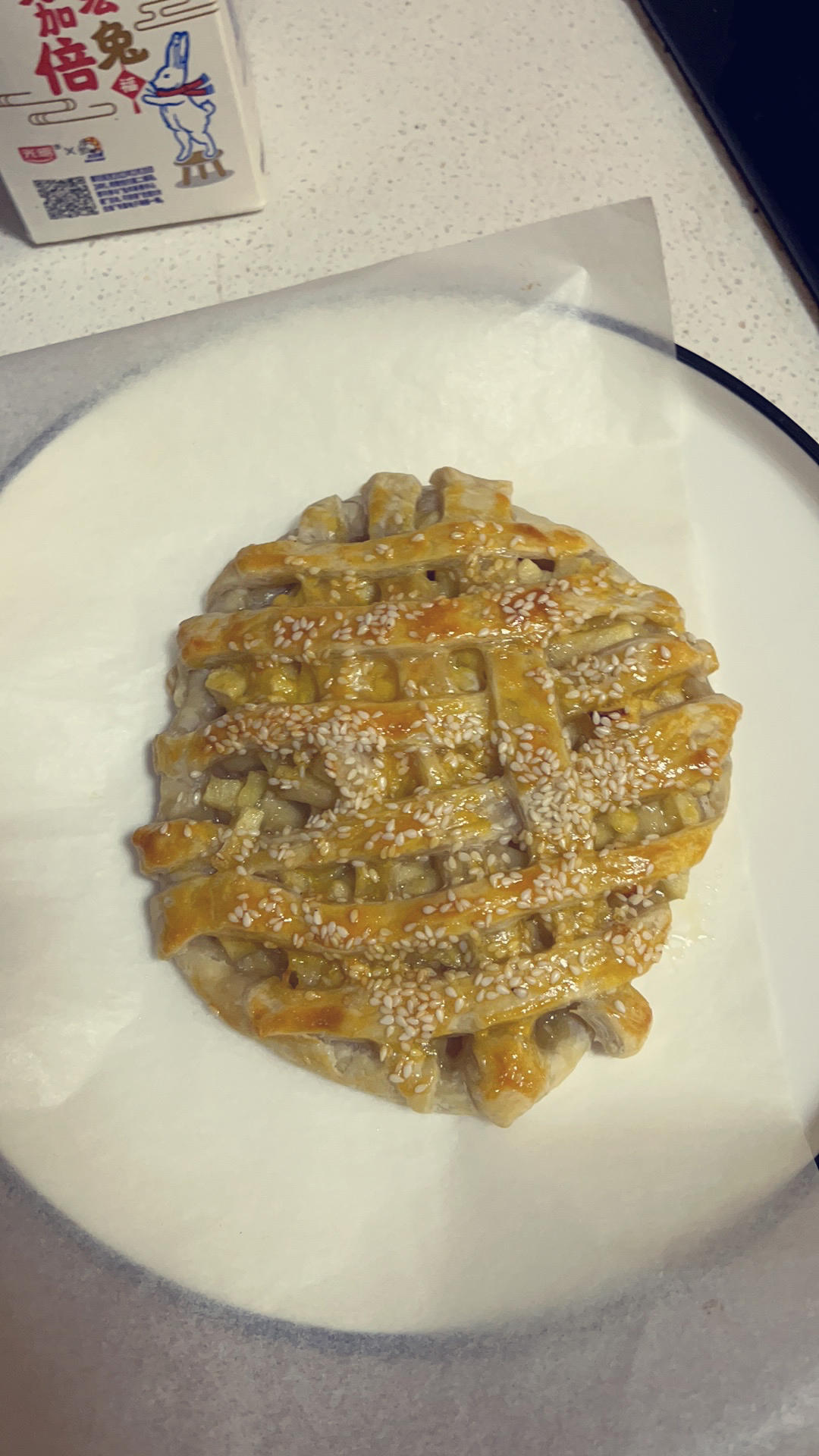 零失误手抓饼苹果派