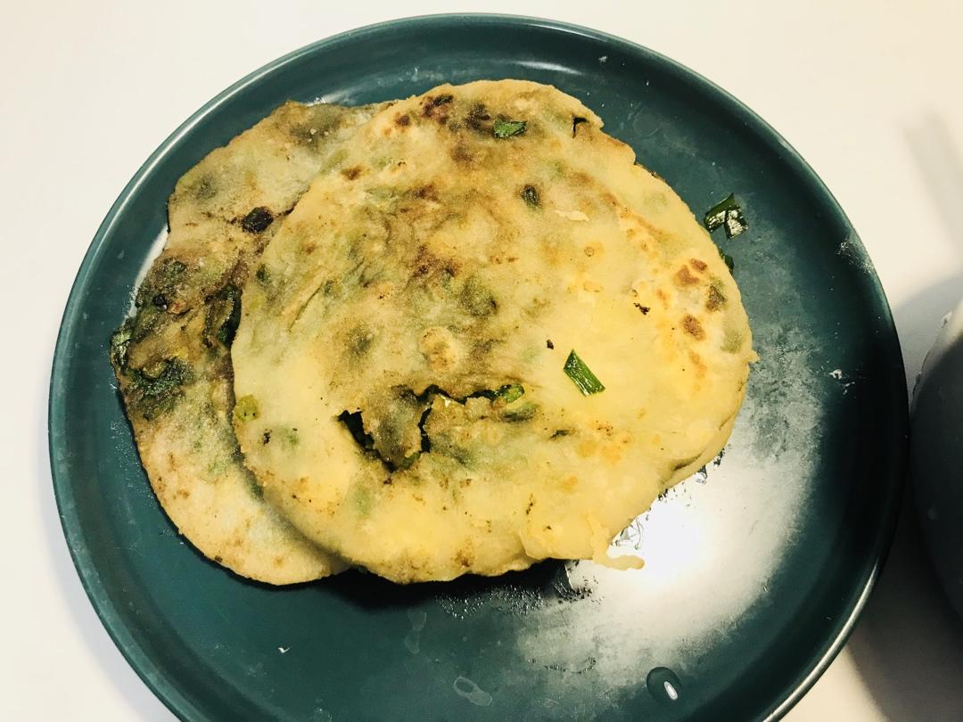 皮薄如纸的韭菜馅饼|免揉面法