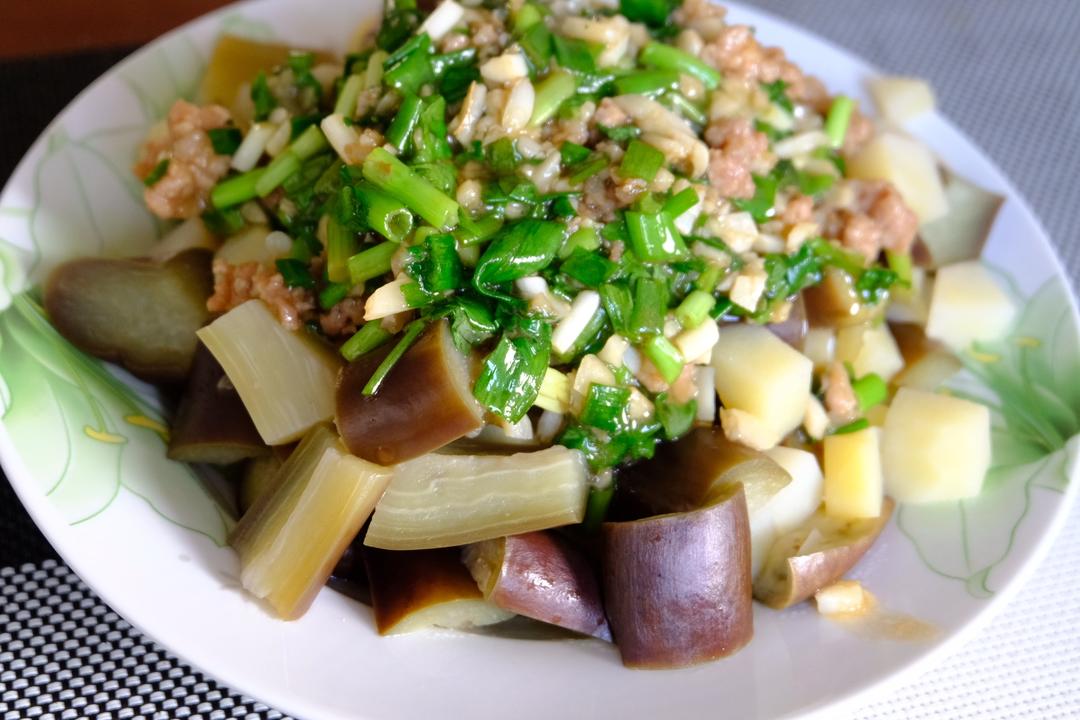 肉末茄子🍆土豆块的做法