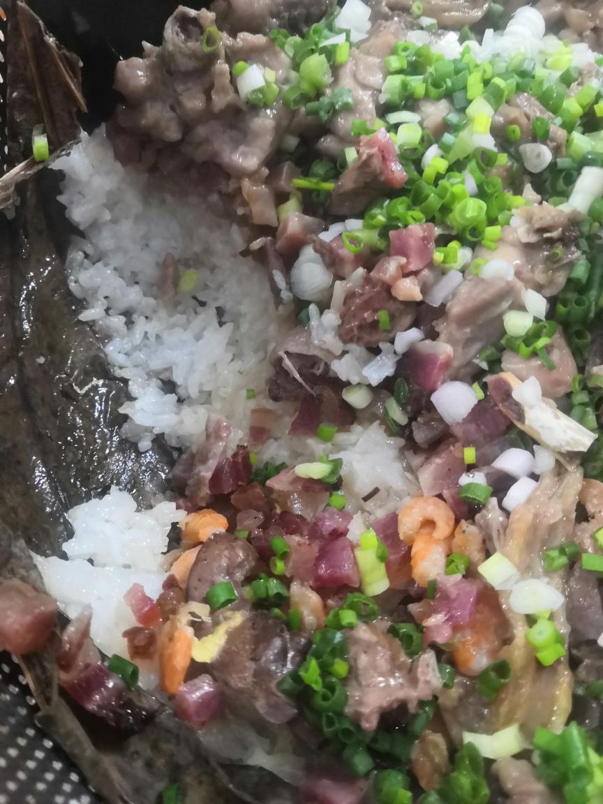 荷叶糯米鸡饭的做法