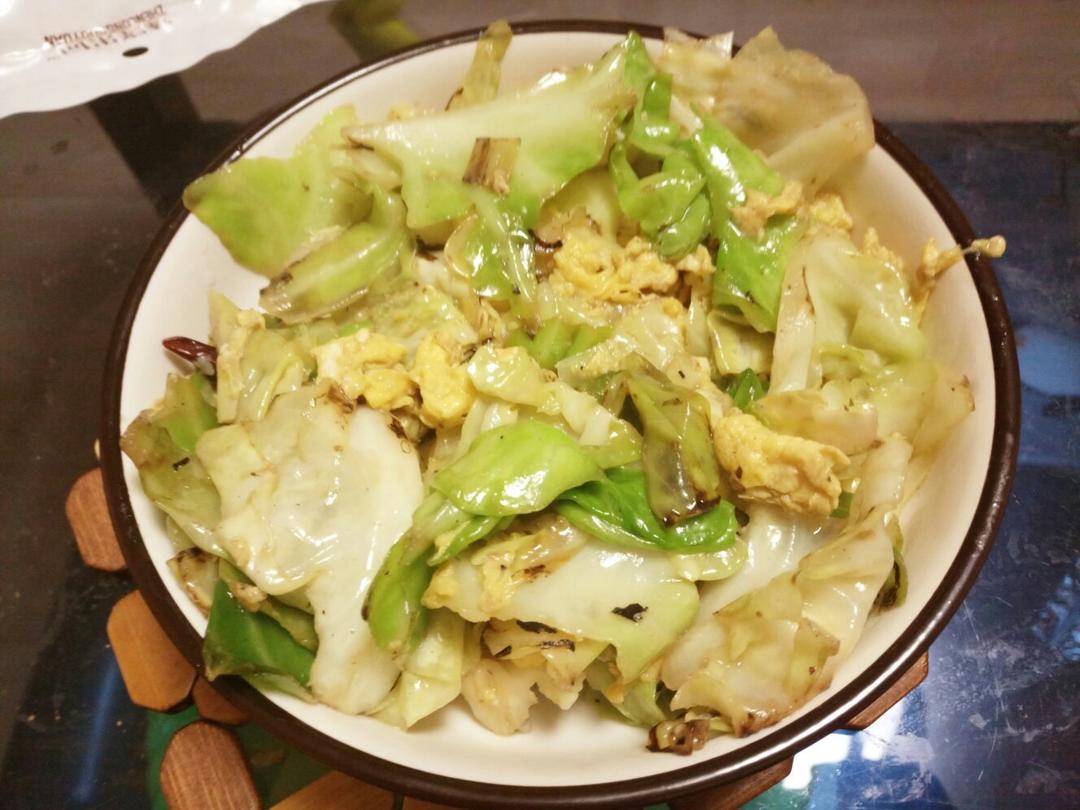 卷心菜炒鸡蛋