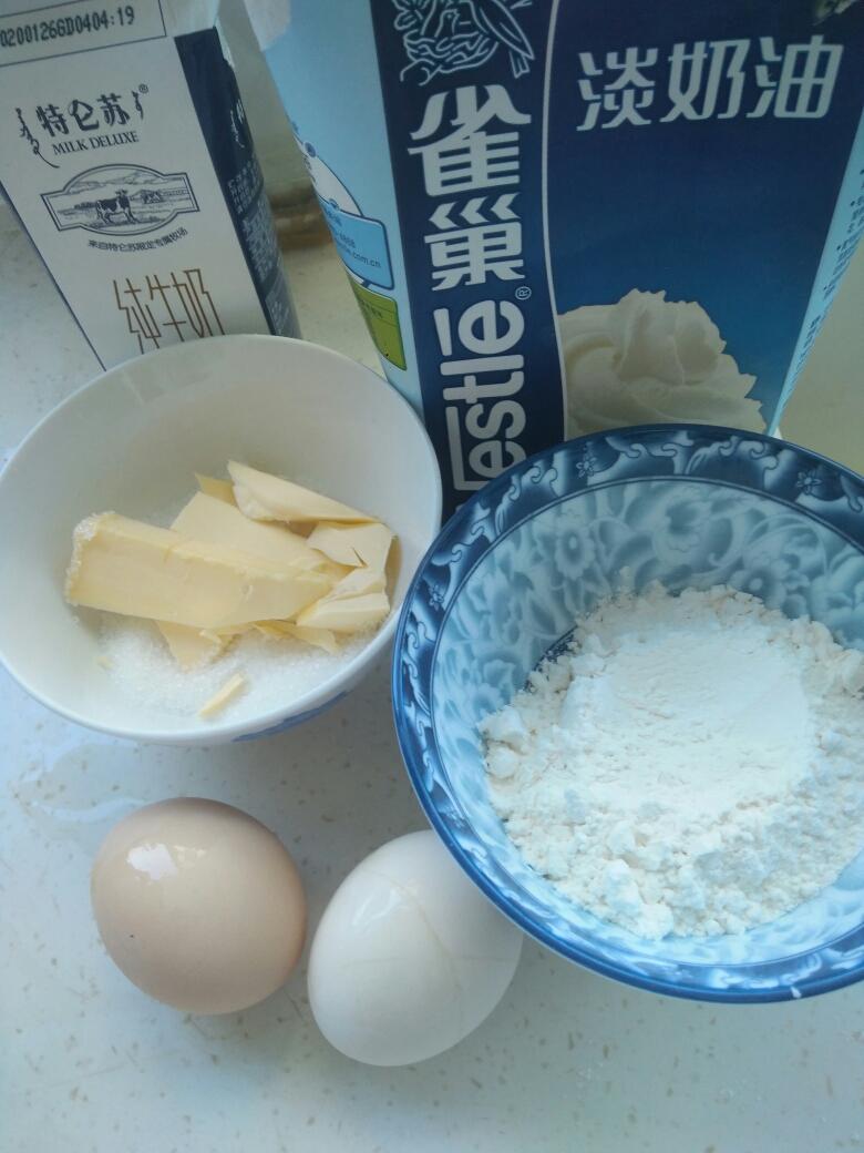 纯奶手撕吐司的做法 步骤1