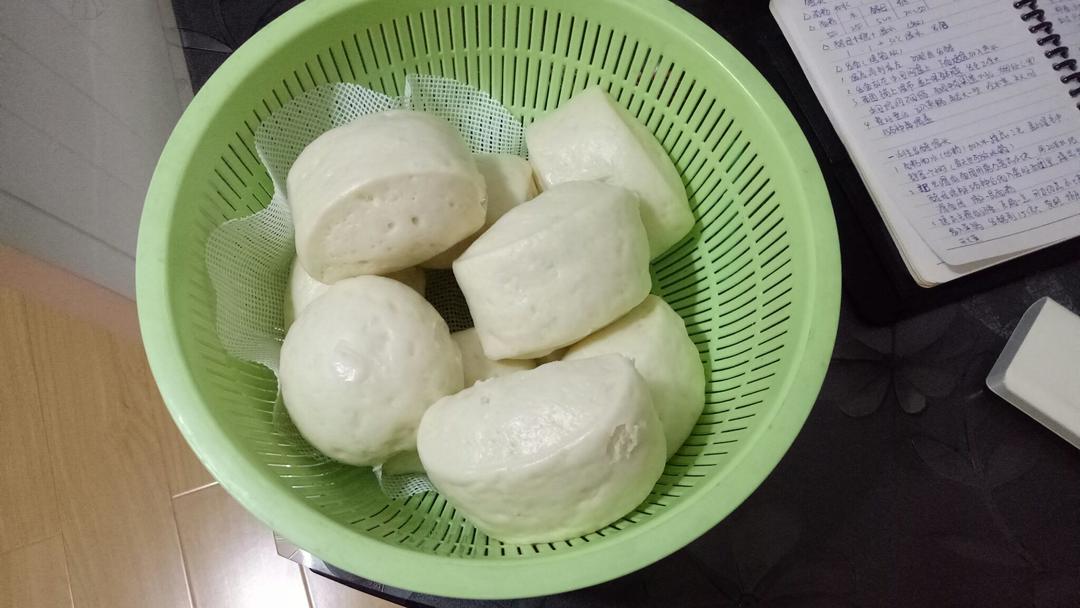 广式馒头（刀切，圆形。馒头。附视频。一次性发酵）