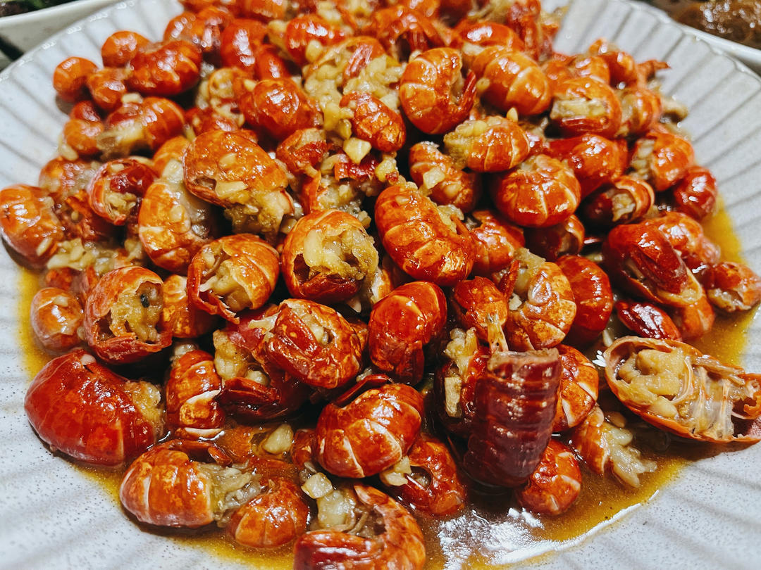 coolcenter做的蒜蓉虾尾