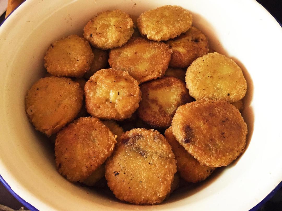 油炸豆沙糕的做法