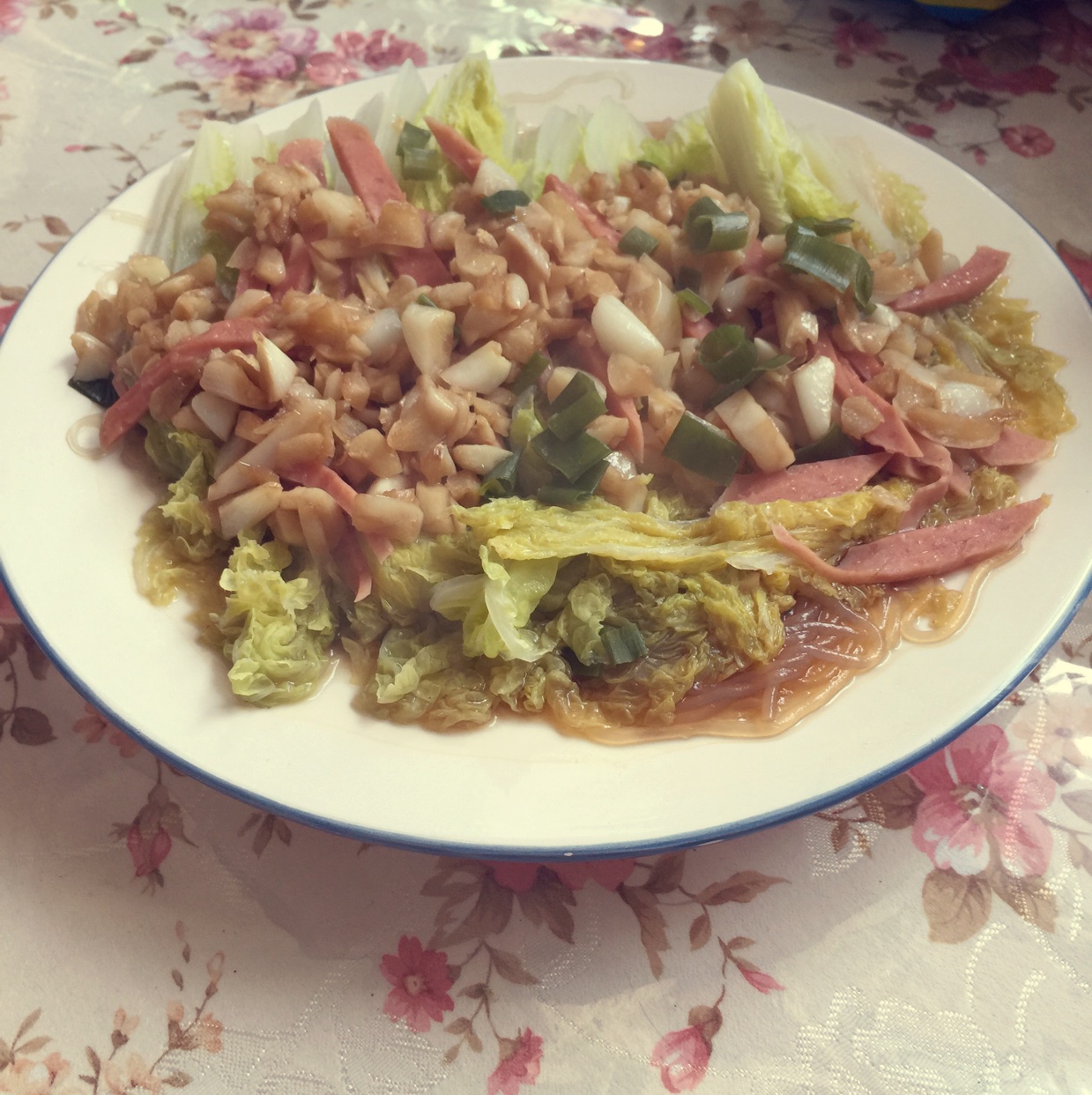 蒜蓉粉丝蒸娃娃菜