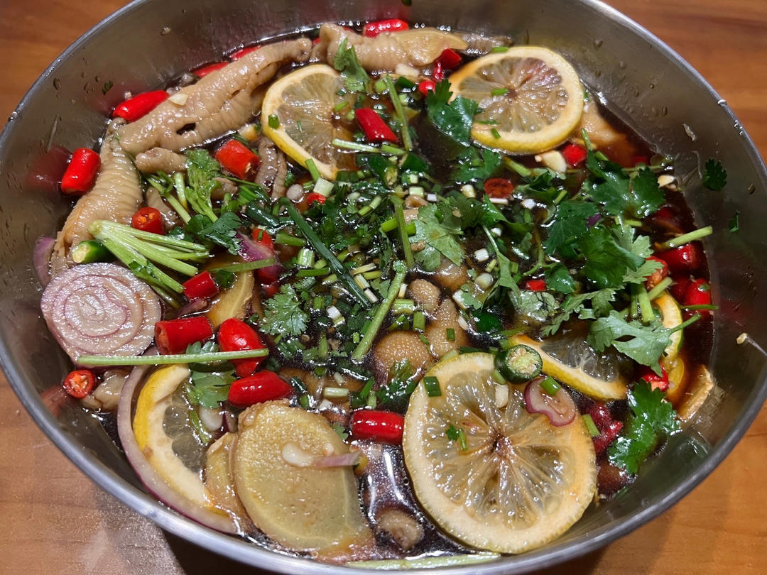 🍋柠檬百香果🌶️酸辣网红鸡爪