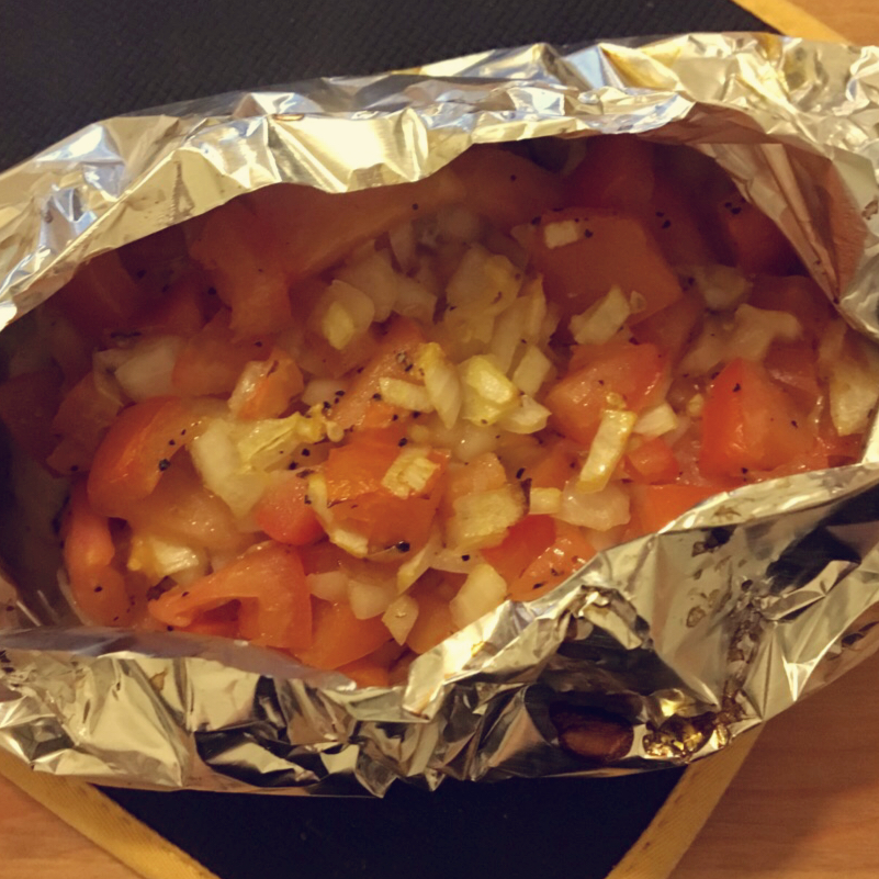 锡纸烤三文鱼  （Salmon Baked in Foil）