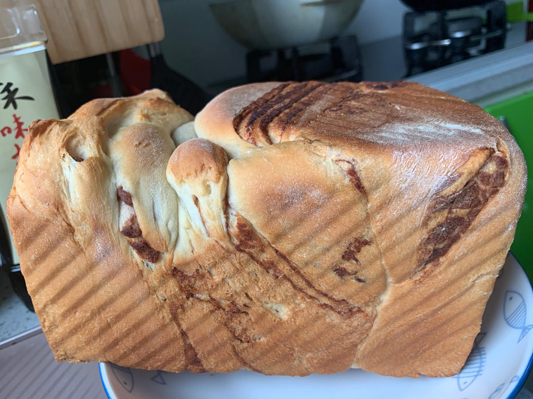 大理石红豆沙吐司