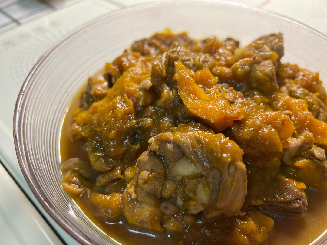 南瓜炖鸡（简易版）