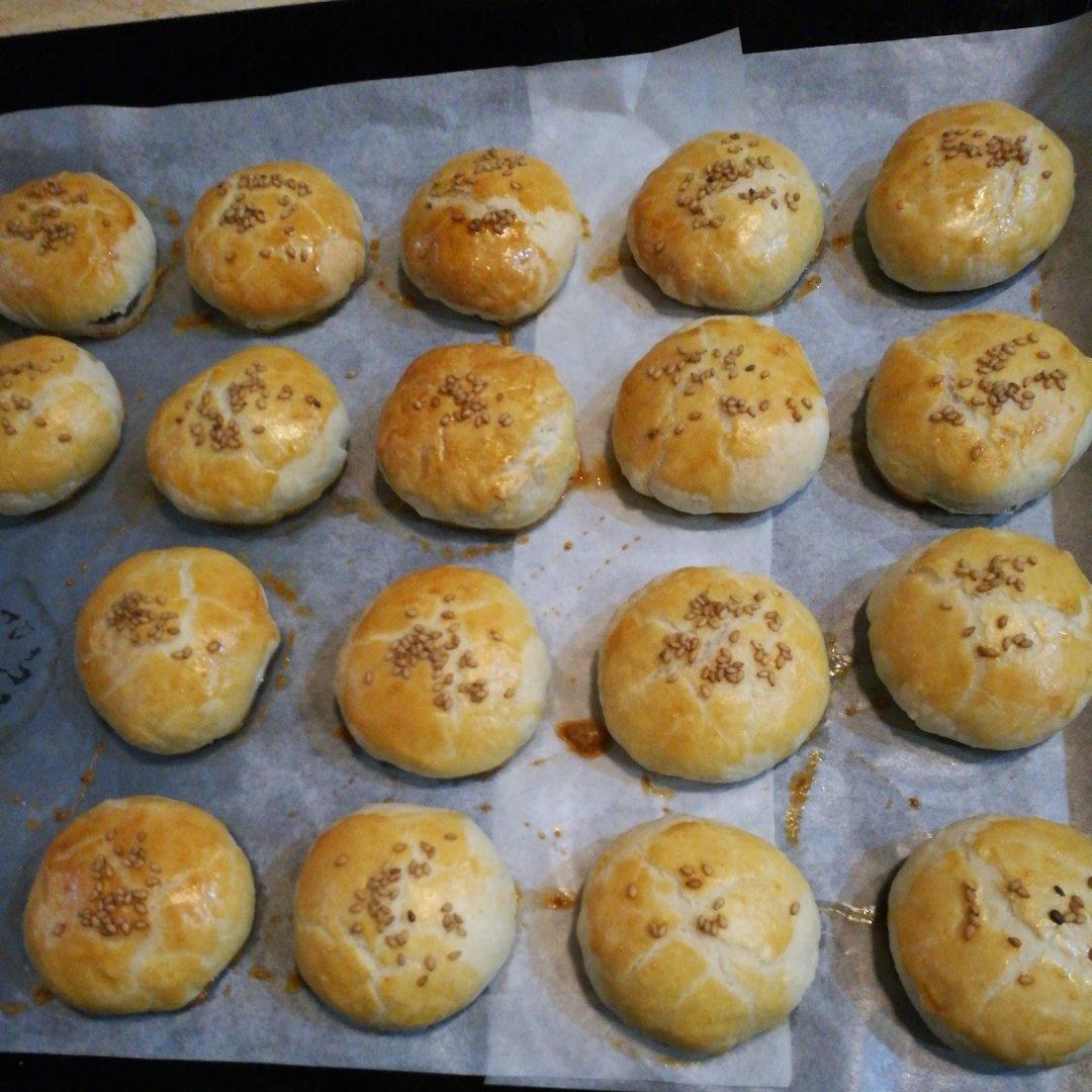 酥皮绿豆饼   酥得掉渣渣