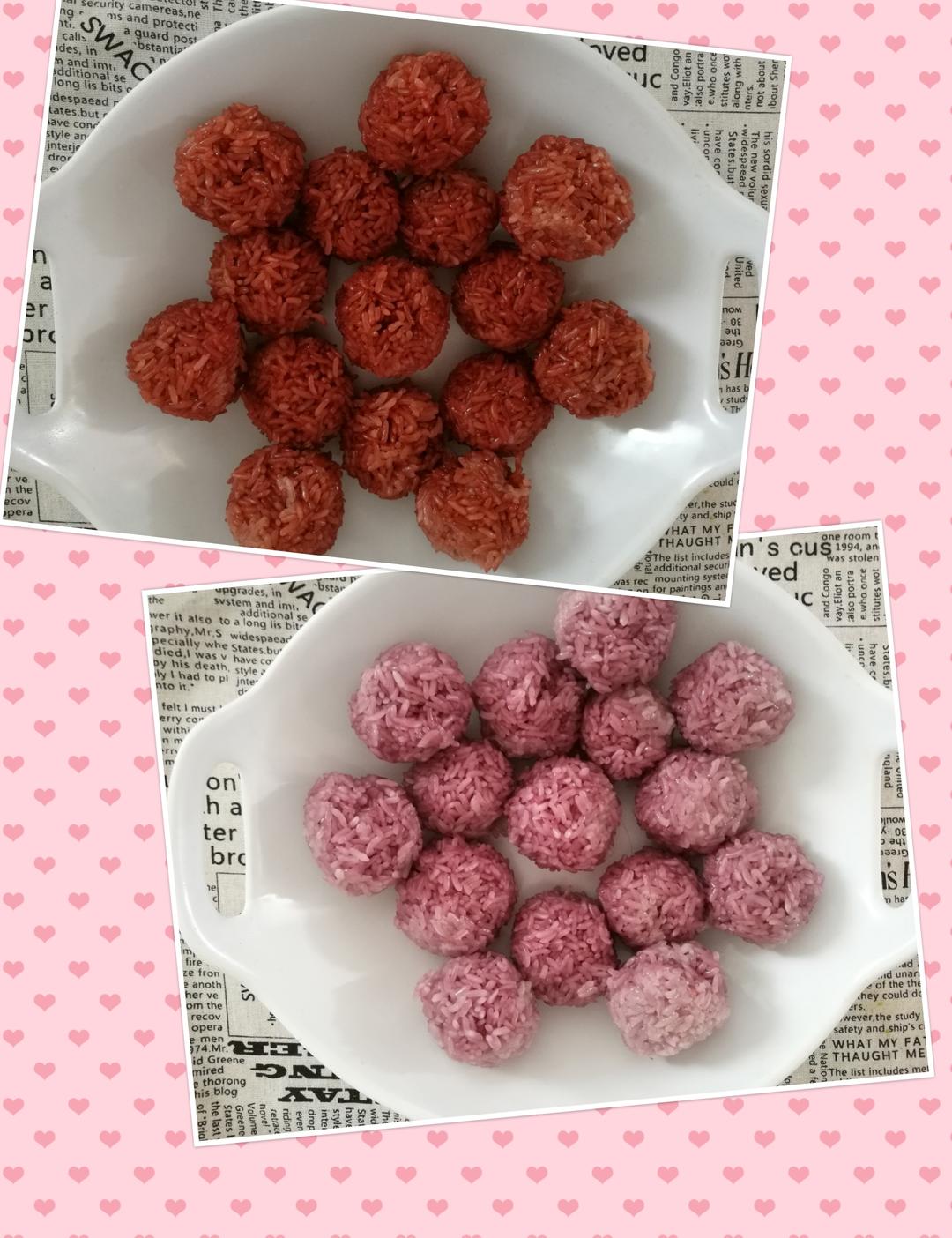 七色糯米饭之紫色（红色）糯米饭