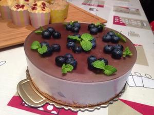 8寸蓝莓慕斯蛋糕的做法 步骤9