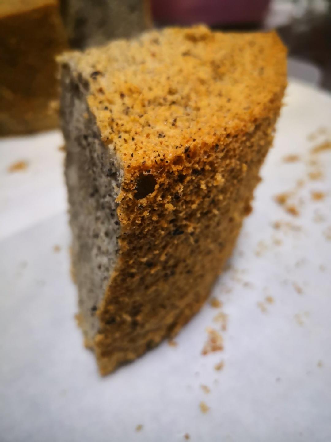🍰八寸黑芝麻戚风蛋糕(附黑芝麻清洗方法)
