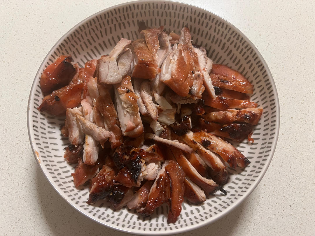 满口爆汁的叉烧鸡腿饭