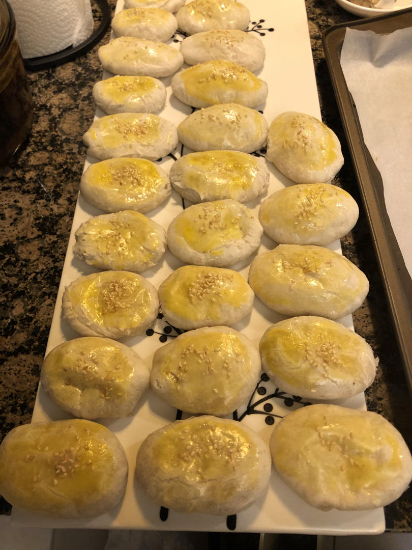 芝麻椒盐牛舌饼（北京小吃）