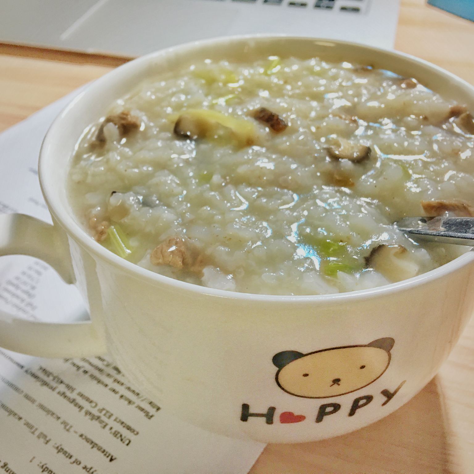 香菇牛肉粥