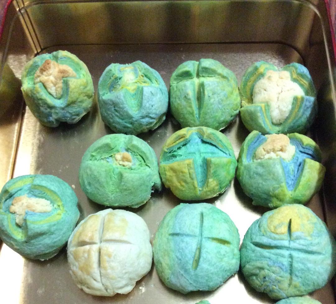 花开富贵之四种口味的椰蓉开口酥