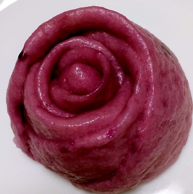 紫薯玫瑰花馒头