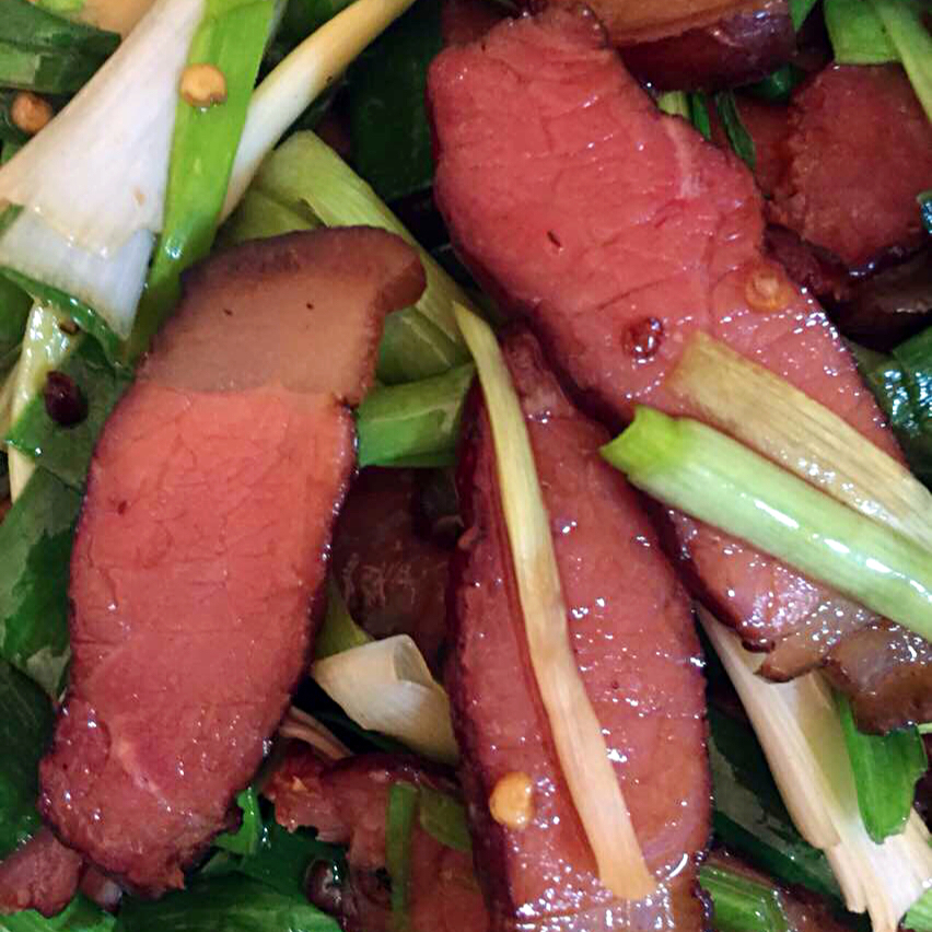 青蒜炒腊肉