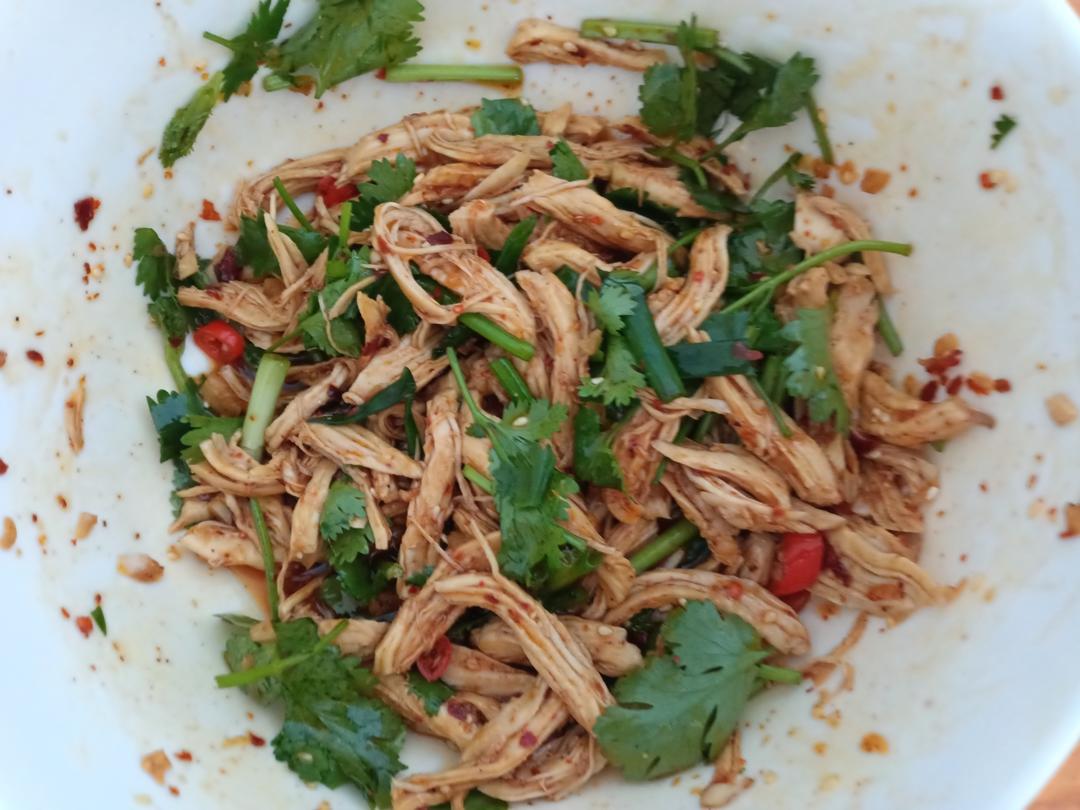 鸡胸肉这样做巨好吃❗️凉拌鸡丝😋低脂高蛋白