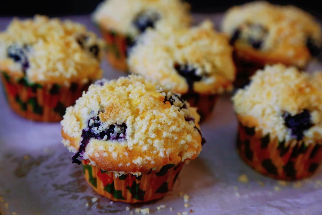 会爆浆的蓝莓玛芬蛋糕