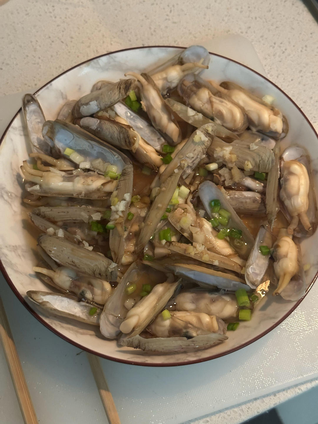 葱油蛏子