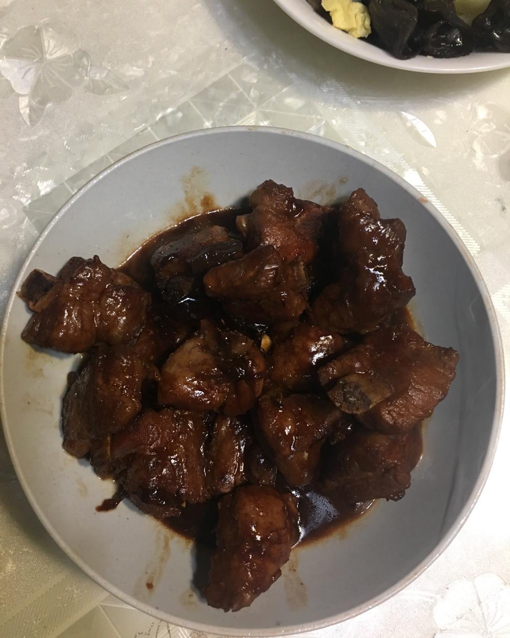 红腐乳烧排骨