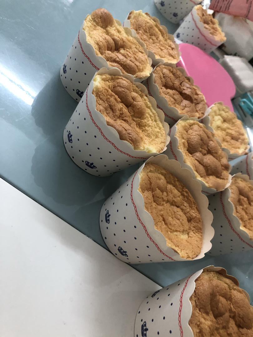 纸杯蛋糕 8寸戚风蛋糕的量