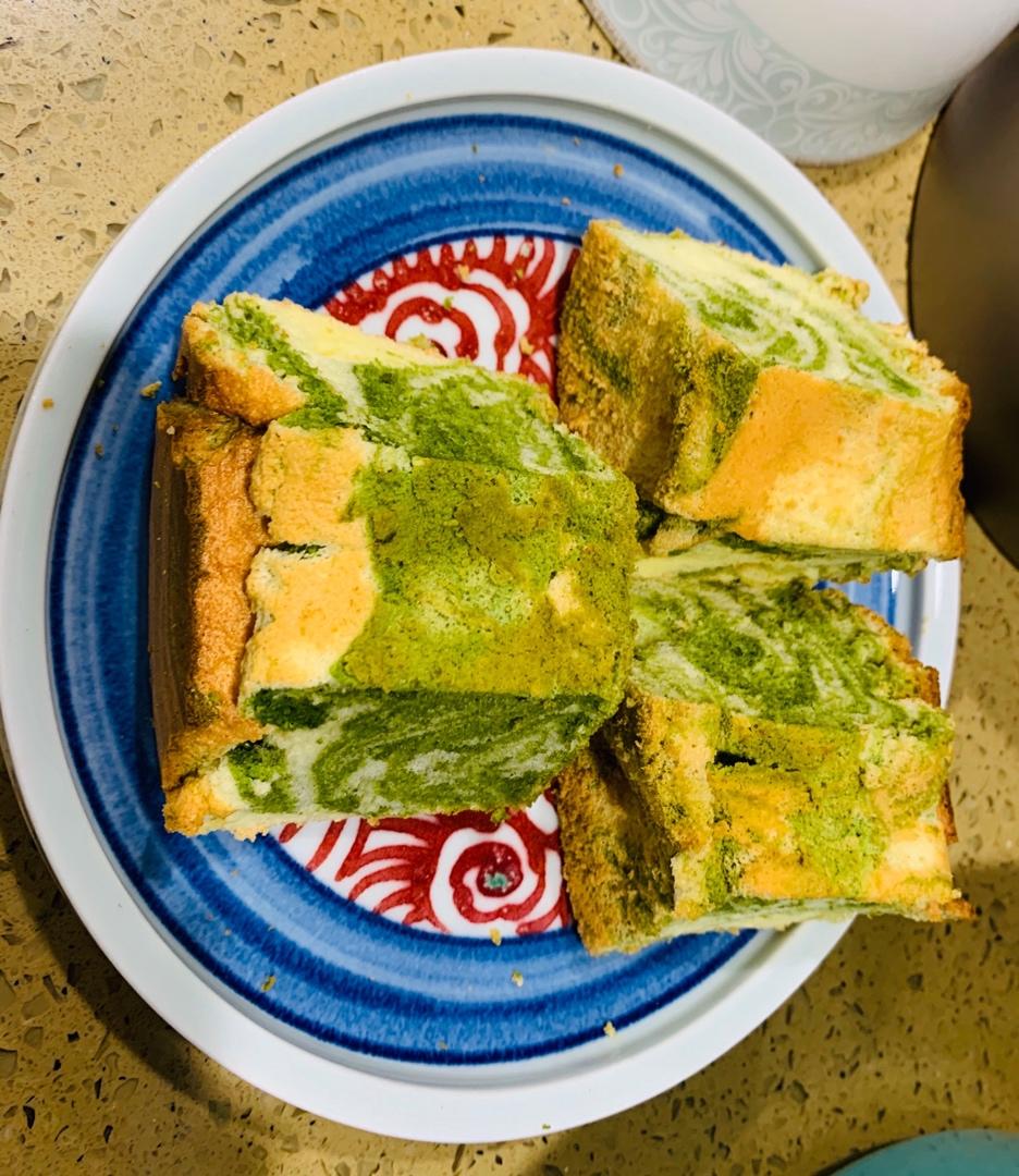 云石糯米戚风（抹茶戚风）