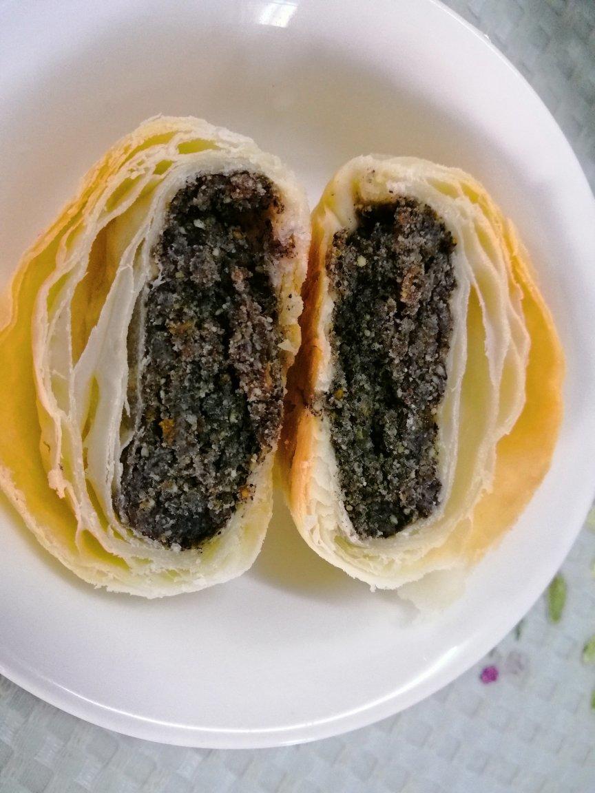 jm手工做的苏式椒盐芝麻月饼