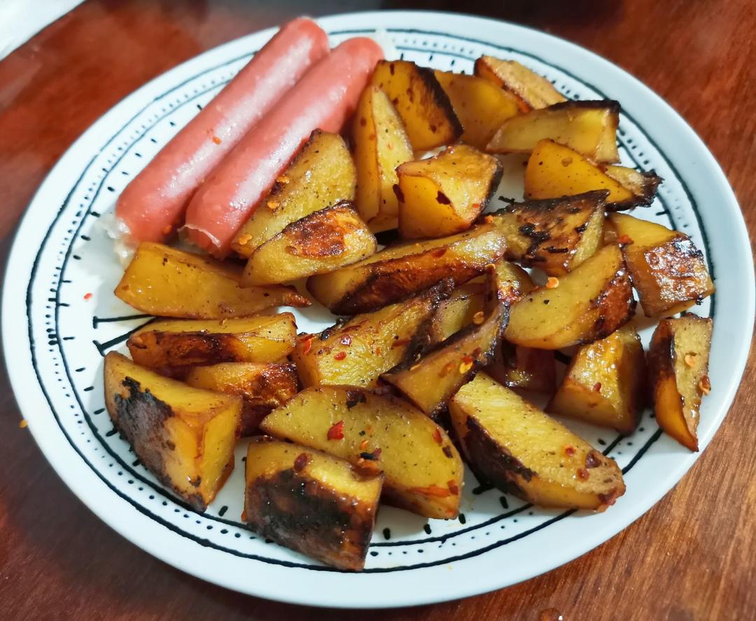 烤土豆、烤薯角