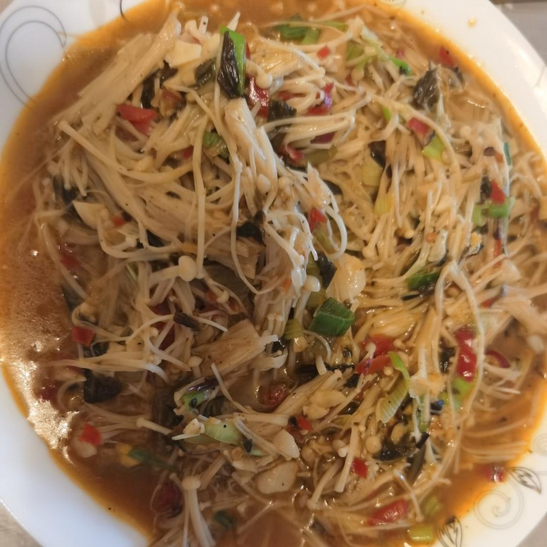 超下饭的炒金针菇！！