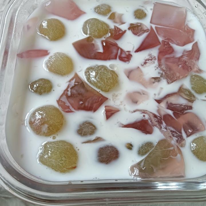 多肉葡萄冻撞奶🍇-「简单做法」0失败