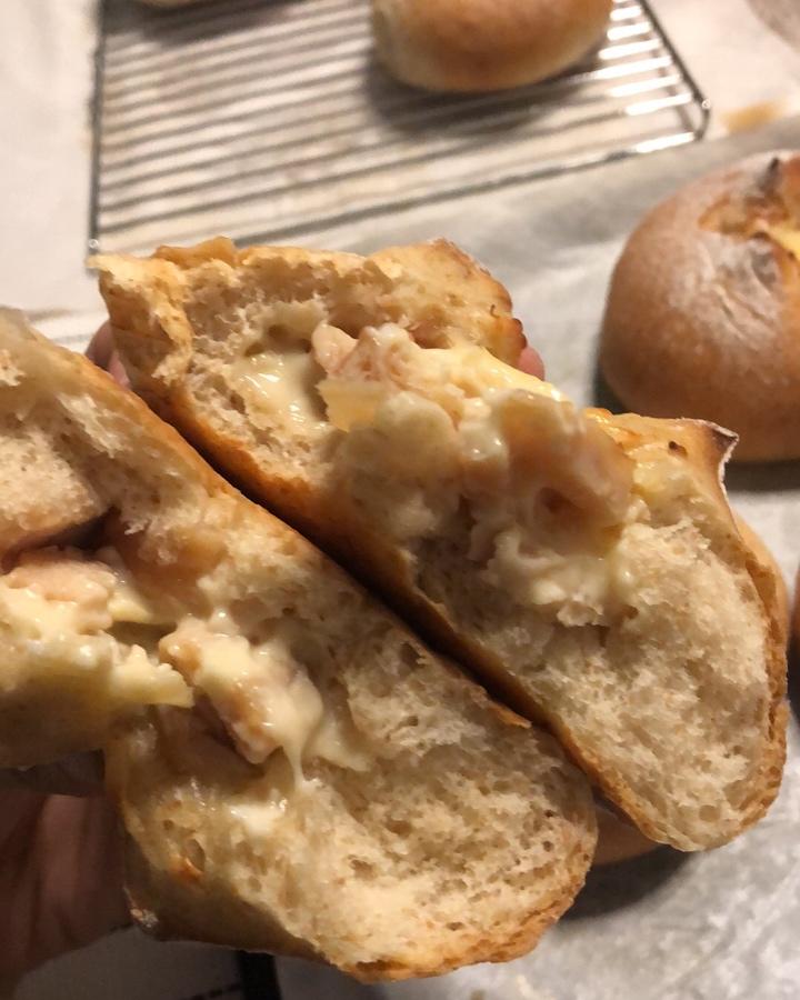 全麦芝士熔岩面包