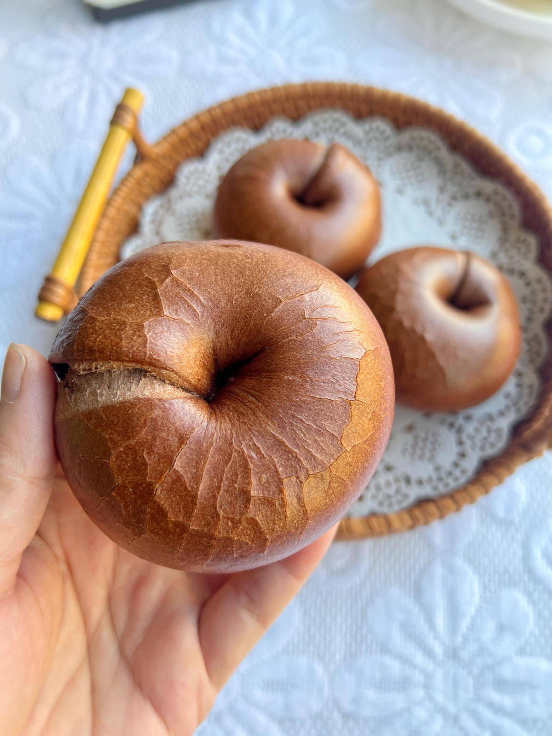 钻石纹低糖无油快手原味贝果-上班族福音