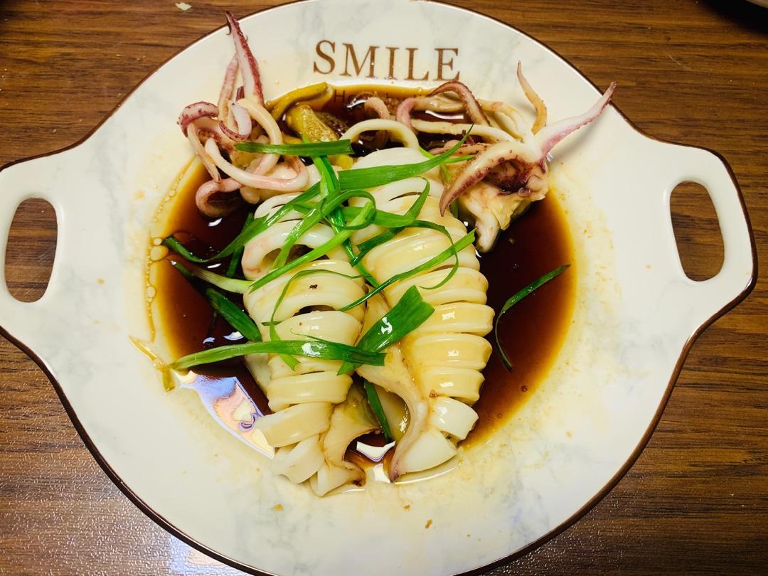 清蒸鲜鱿